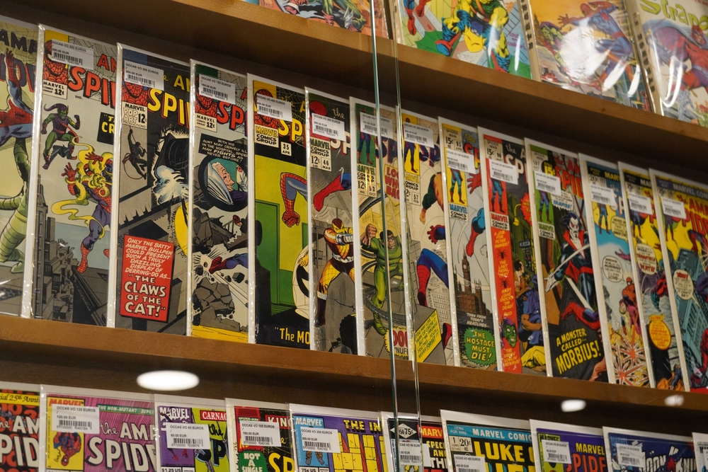 Paris,france,09,09,2023,:,collection,of,comics,on